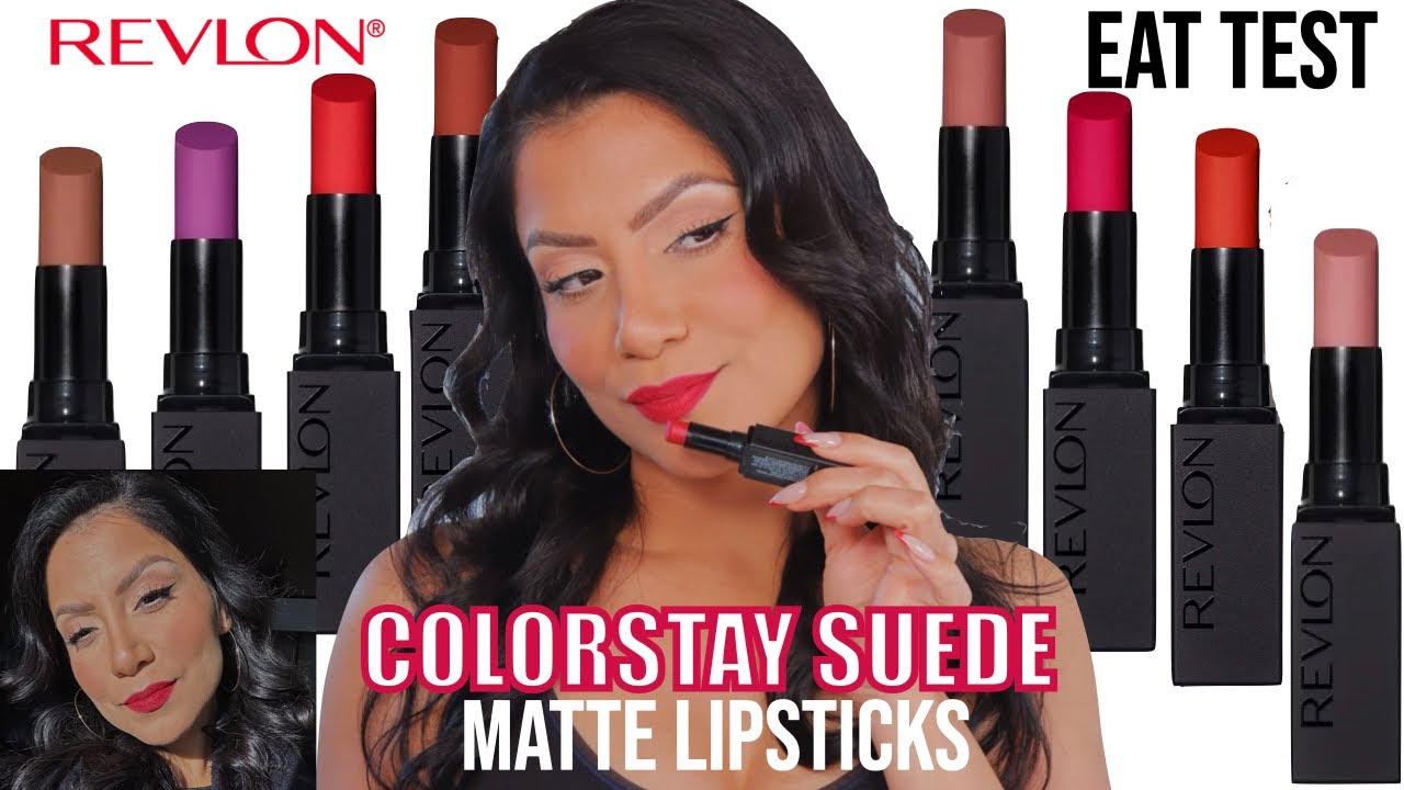 *новые* помады REVLON COLORSTAY SUEDE INK + свотчи при естественном освещении и тест на стойкость...
