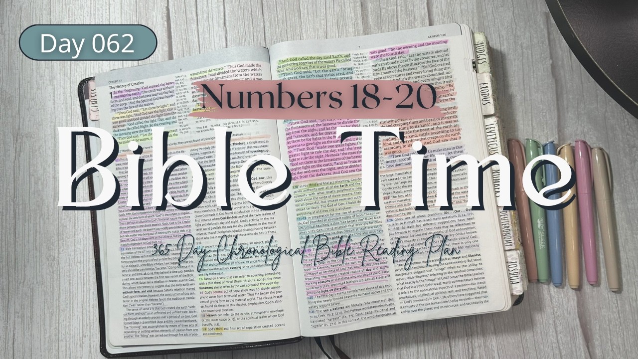 Bible Time | Day 062 | 365-Day Chronological Bible Reading Plan | Numbers 18-20