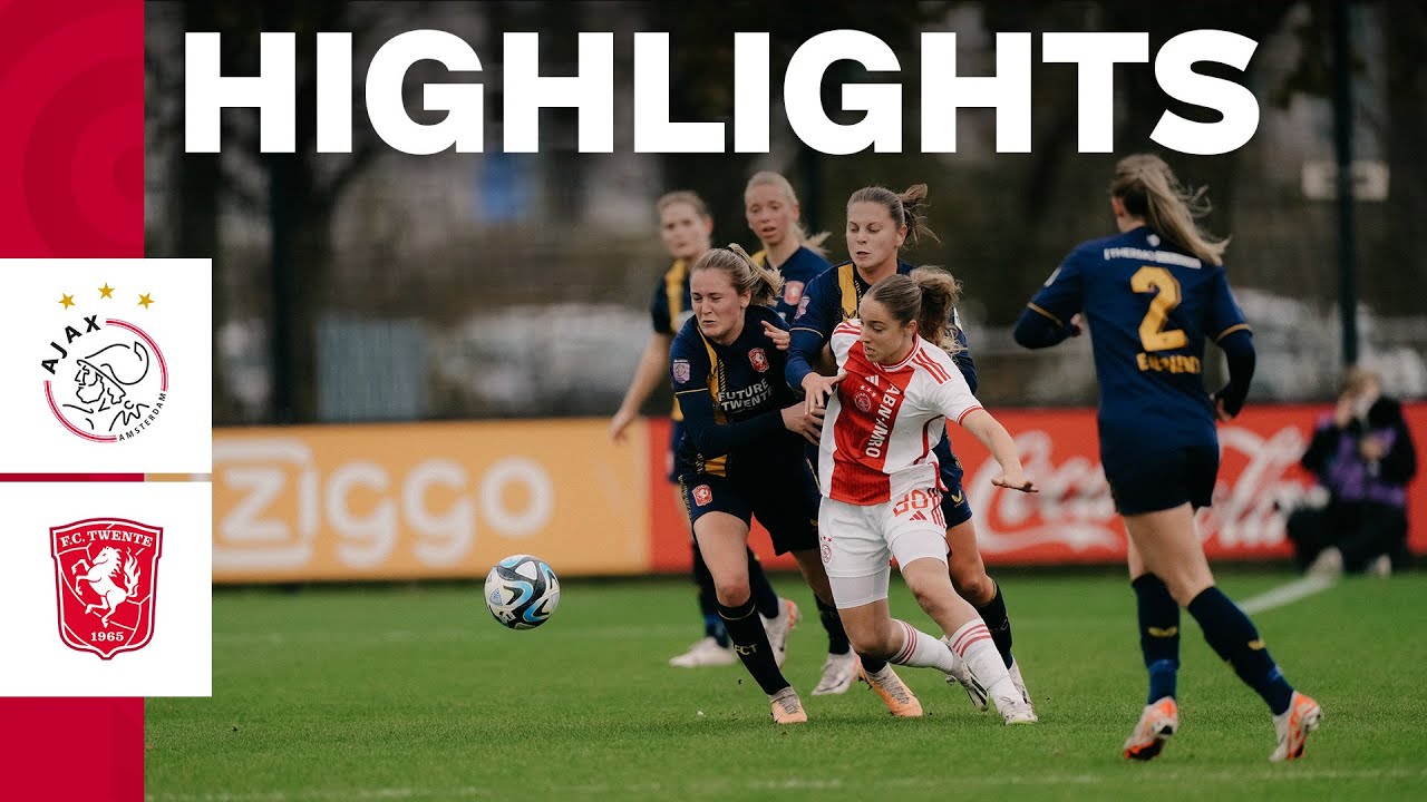 Highlights Ajax Vrouwen - FC Twente Vrouwen | Azerion Vrouwen Eredivisie