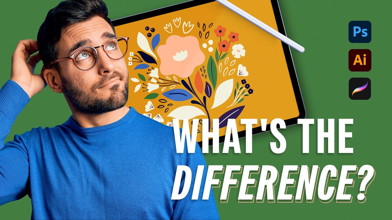 What's the Difference Between Procreate, Photoshop, and Illustrator