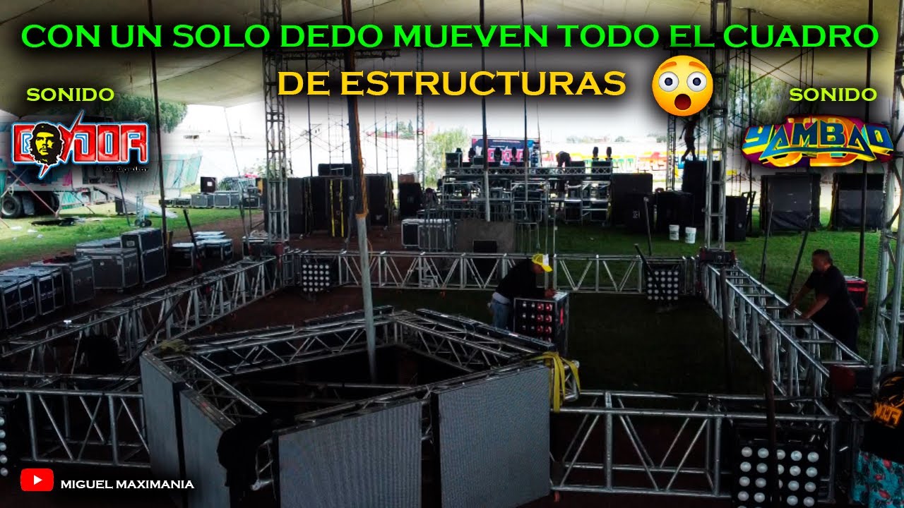 STAFF DE SONIDO CONDOR SON ENSEÑA A USAR MOTORES ELECTRICOS  PARA SUS ESTRUCTURAS ..MIGUEL MAXIMANIA