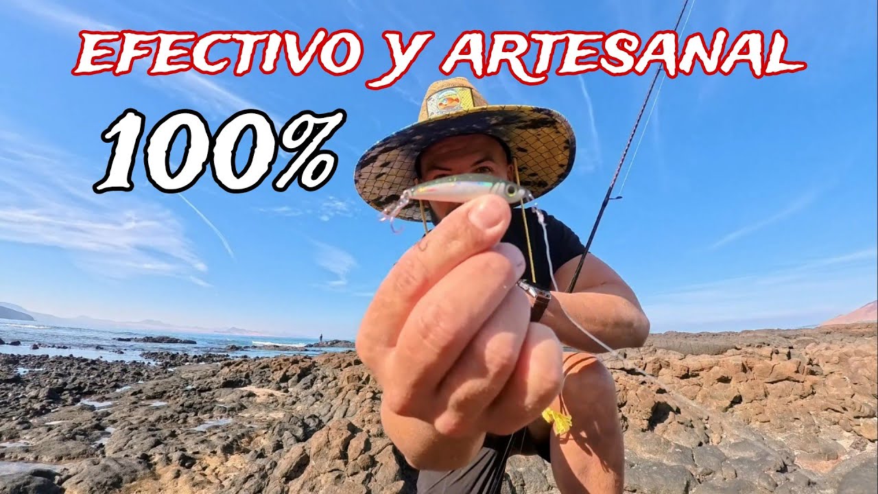¡Increíble aventura en Lanzarote! 20 km a pie y ¡capturas impresionantes con señuelo artesanal!