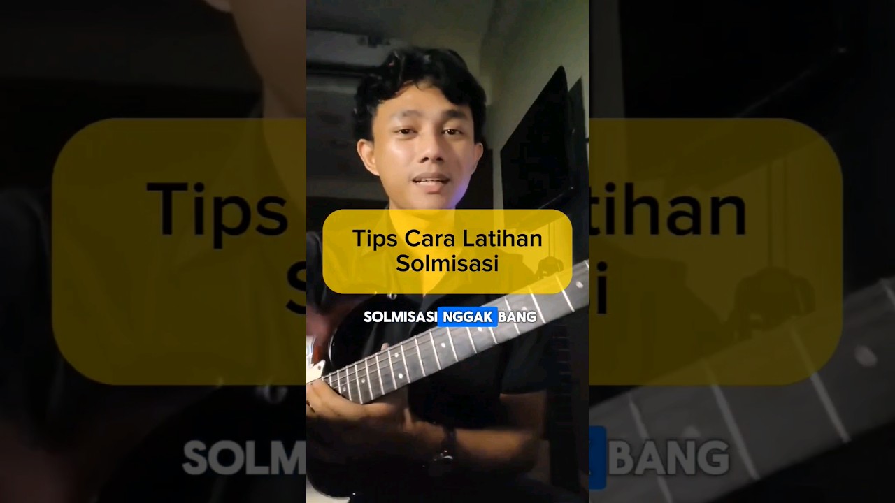 Cara latihan solmisasi (solfeggio) #solfeggio #belajargitar #tutorialgitar