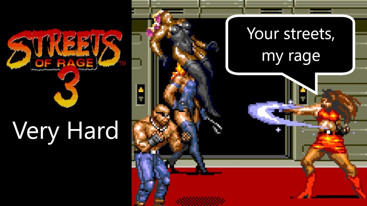 Streets of Rage 3 (Sega Genesis game) - Very Hard Longplay - Blaze Fielding