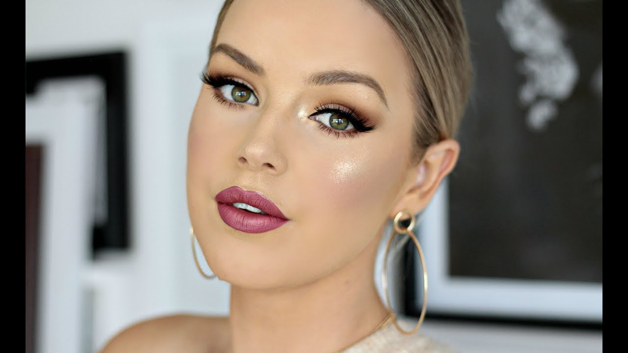 Soft & Classic Plum Toned Winter Makeup