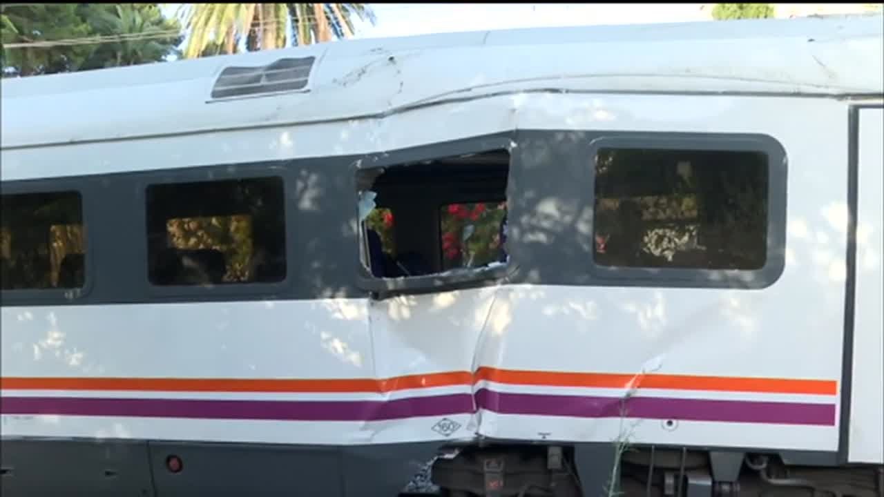 Choque de trenes en VilaSeca (Tarragona)
