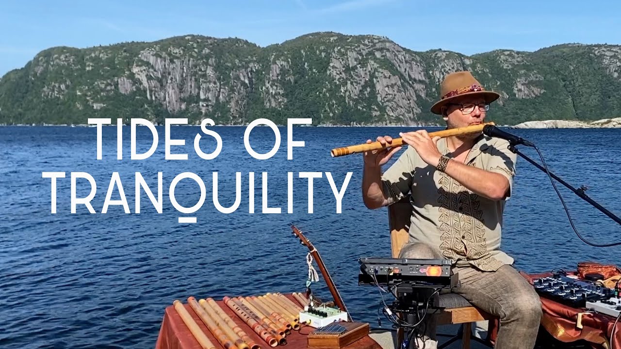 Tides of Tranquility (30 min) #relaxing #flute #improvisation Norwegian Fjord- Praful #livelooping