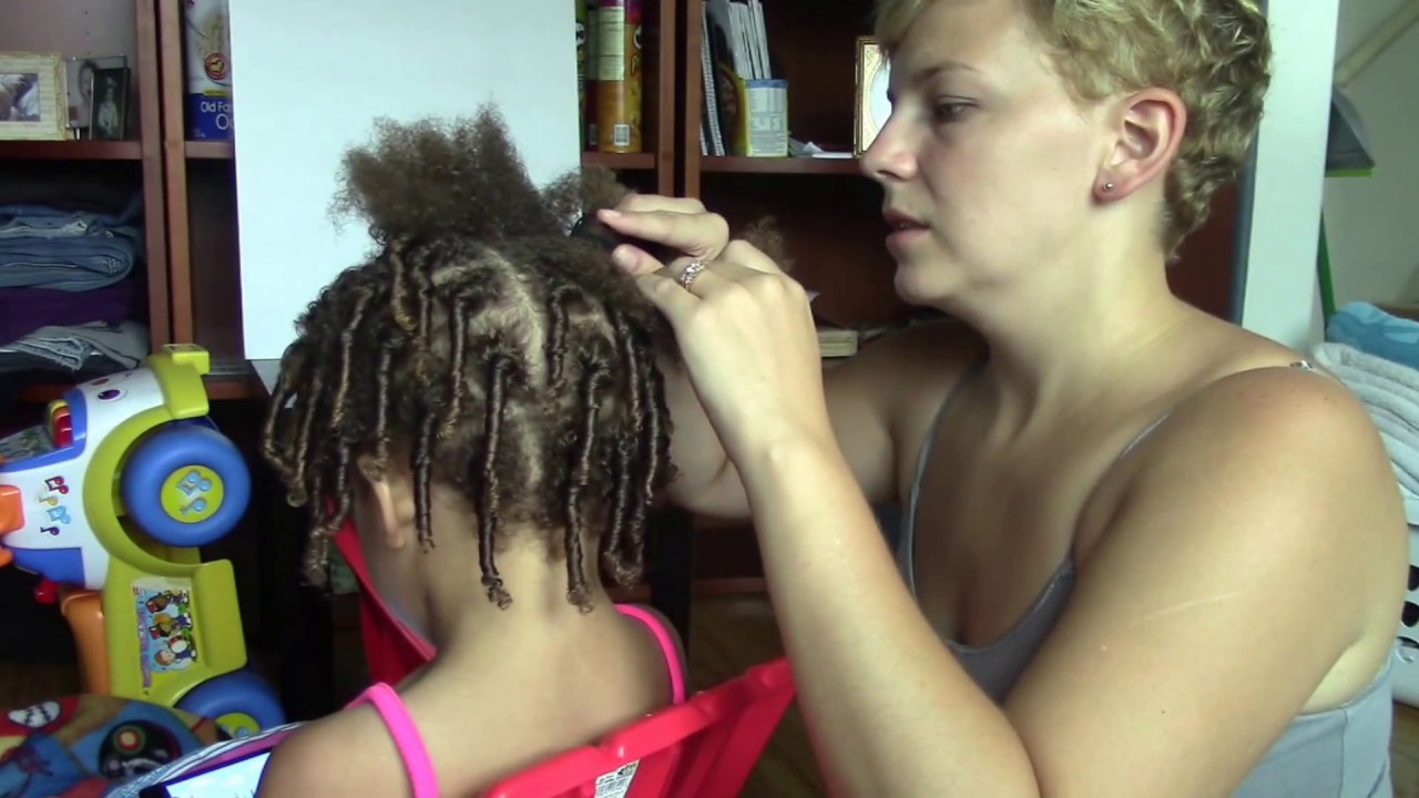 Natural Hair Finger Coils | Mixed Kids Hair