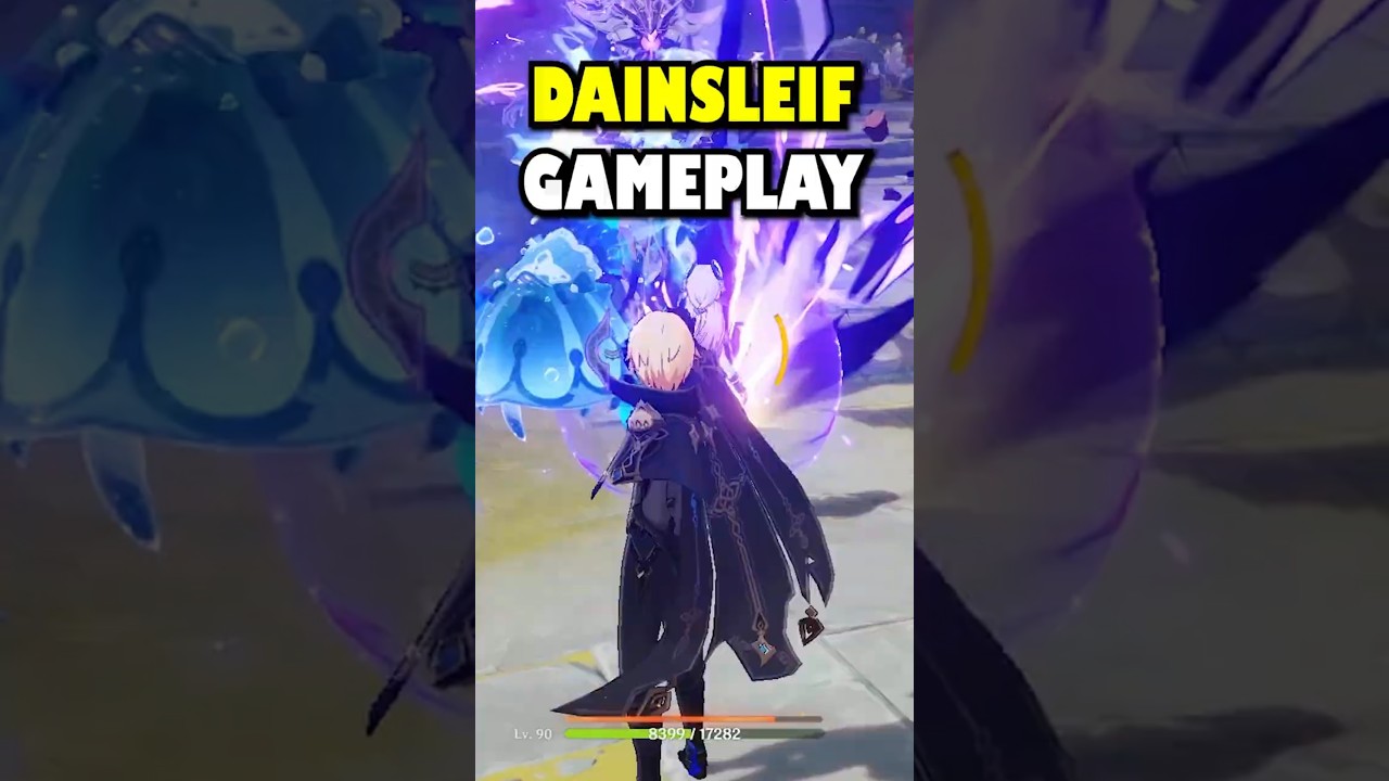 First Hydro Claymore Dainsleif Gameplay #genshinimpact #FightLikeSkirk  #GenshinTeyvatStories
