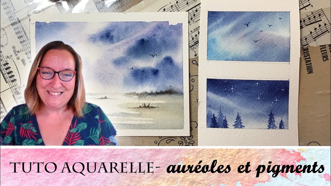 Aquarelle débutant - Humidité et pigments, comment éviter les Auréoles avec Virginie Lucas