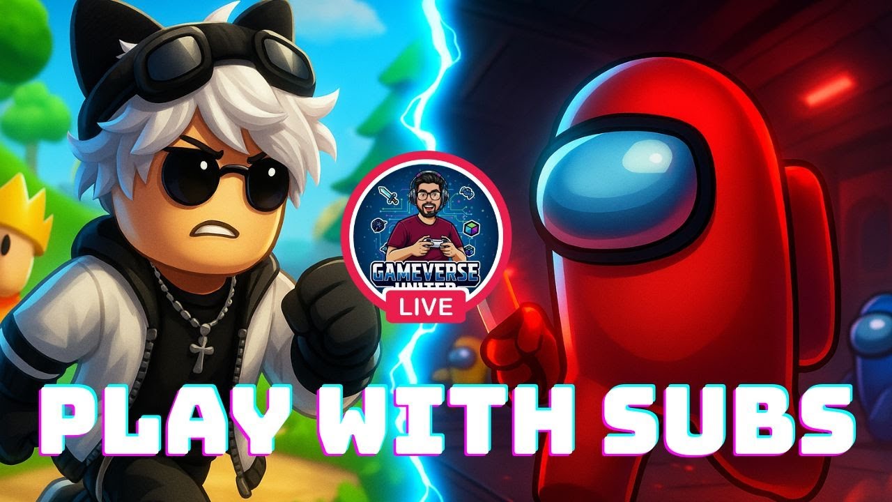 🎮 AMONG US + ROBLOX LIVE 🔴 Fun, Drama & Chaos | #amonguslive  #robloxlive  #GameverseUnited