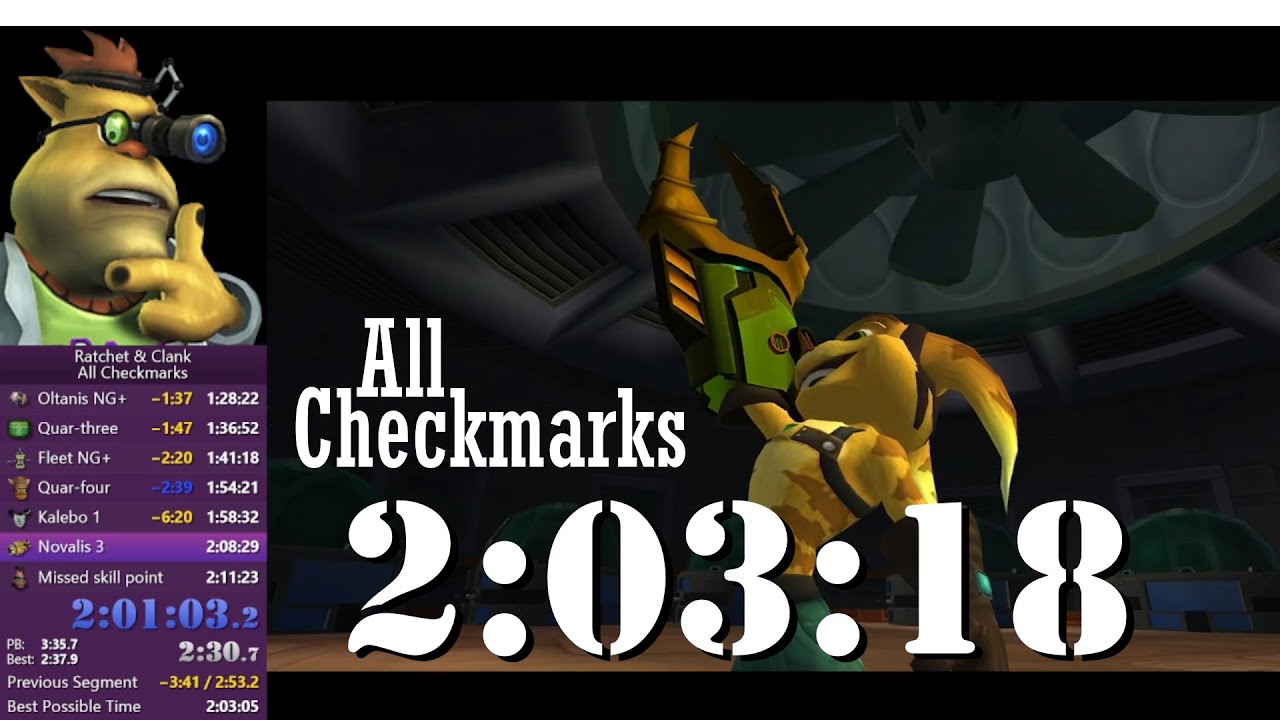 Ratchet & Clank All Checkmarks Speedrun in 2:03:18