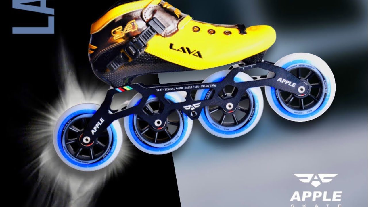 LavaS4 the BEST inline racing skates. #appleskates #inlinespeedskating #bestracingskates #viral