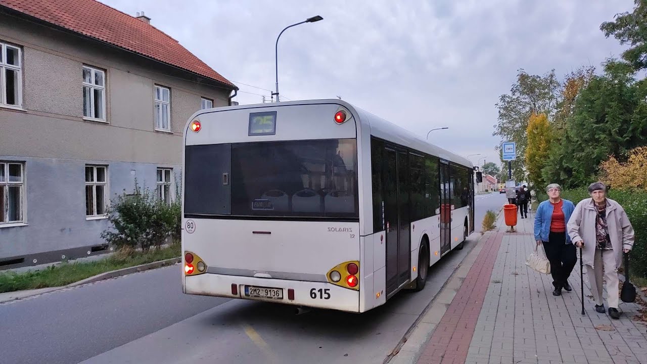 Jízda linkou 25 Staškova - Hlavní nádraží | DPMO | Solaris Urbino 12 II č. 615