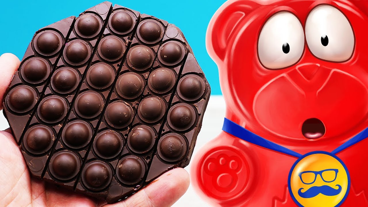 POP IT DE CHOCOLATE PARA VALERA O URSINHO DE GELATINA | POP IT CHOCOLATE ANTI-STRESS