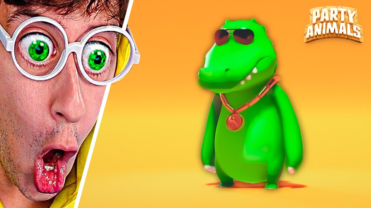 SOY un COCODRILO en PARTY ANIMALS 🐊😂!! (Stumble Guys con Animales 🤡) - TEKENDO