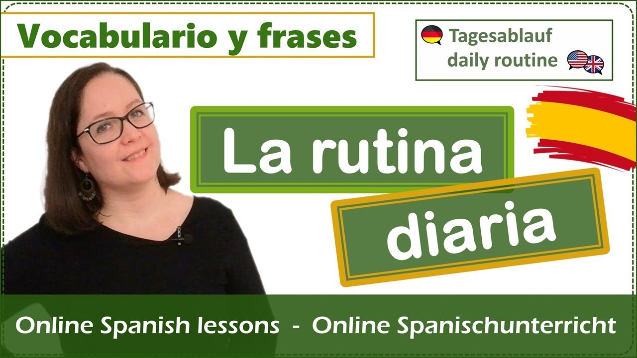 La rutina diaria en español | Vocabulario en español #spanishlessons #spanischlernen #spanischkurs