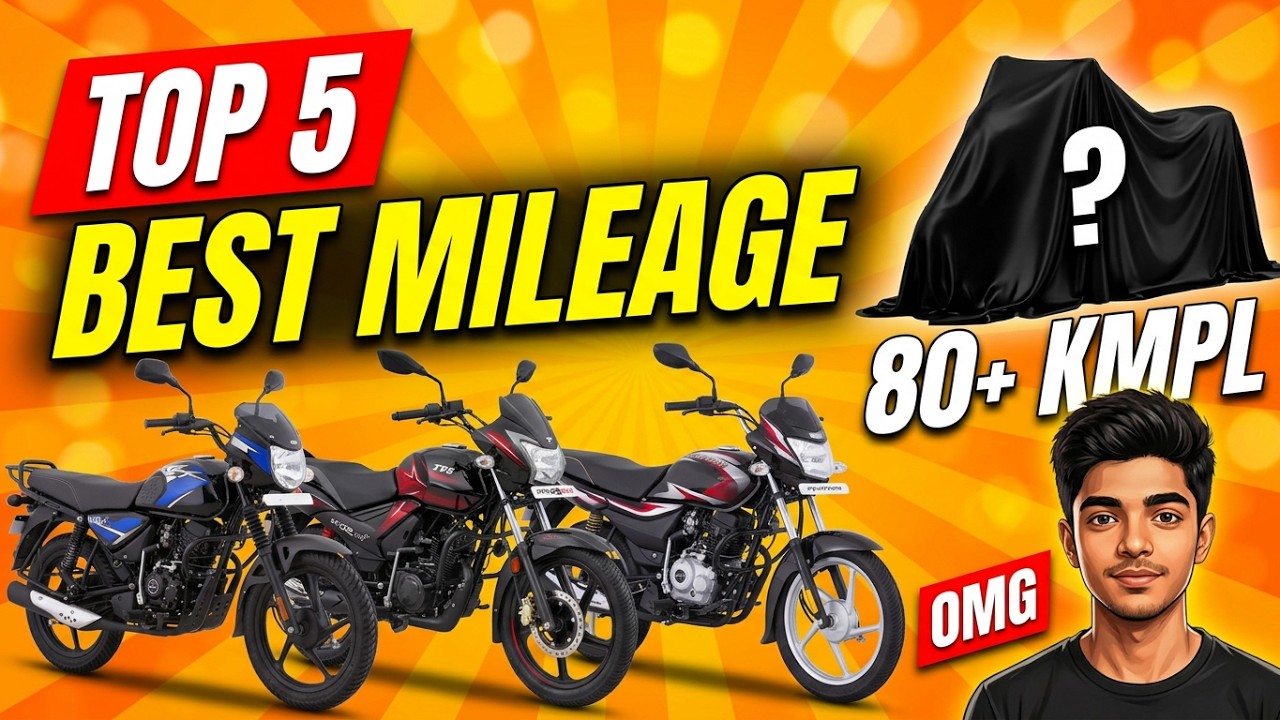 Top 5 Best Mileage Bikes in India 2026🔥| ⛽Best Fuel-Efficient Bikes Ranked! &ndash; Biker24⚡