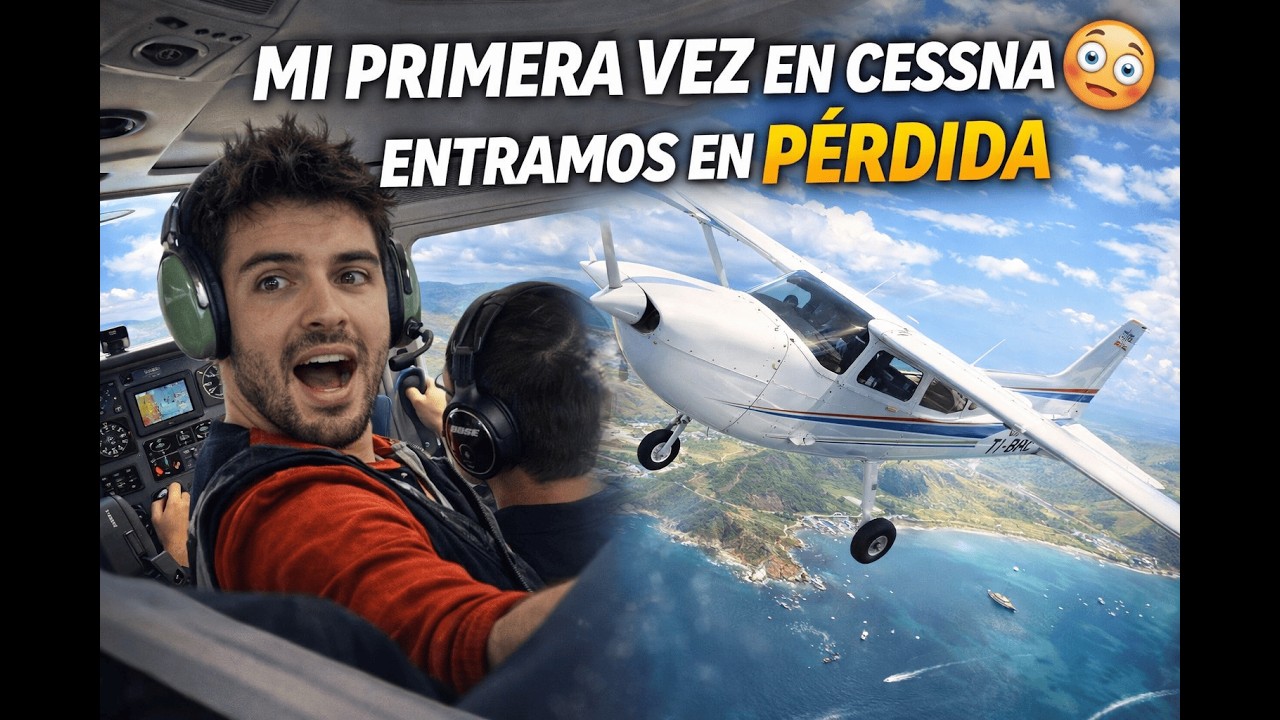 Mi primera clase en Cessna 172 ✈️ Virajes y entrada en pérdida | Vlog Día 1
