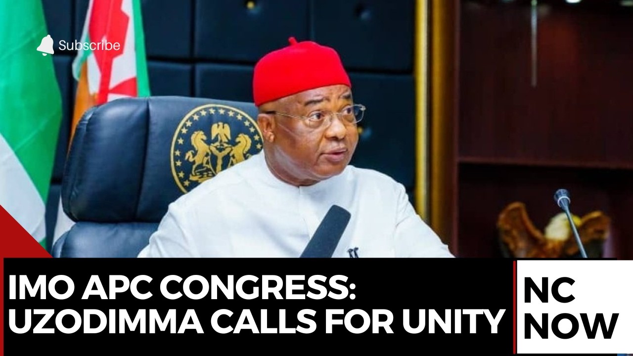 Governor Uzodinma Calls for Unity Ahead of Imo APC Congress