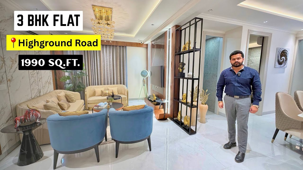 The Zirk Luxury 3BHK 1990 sq ft apartments & Society Tour