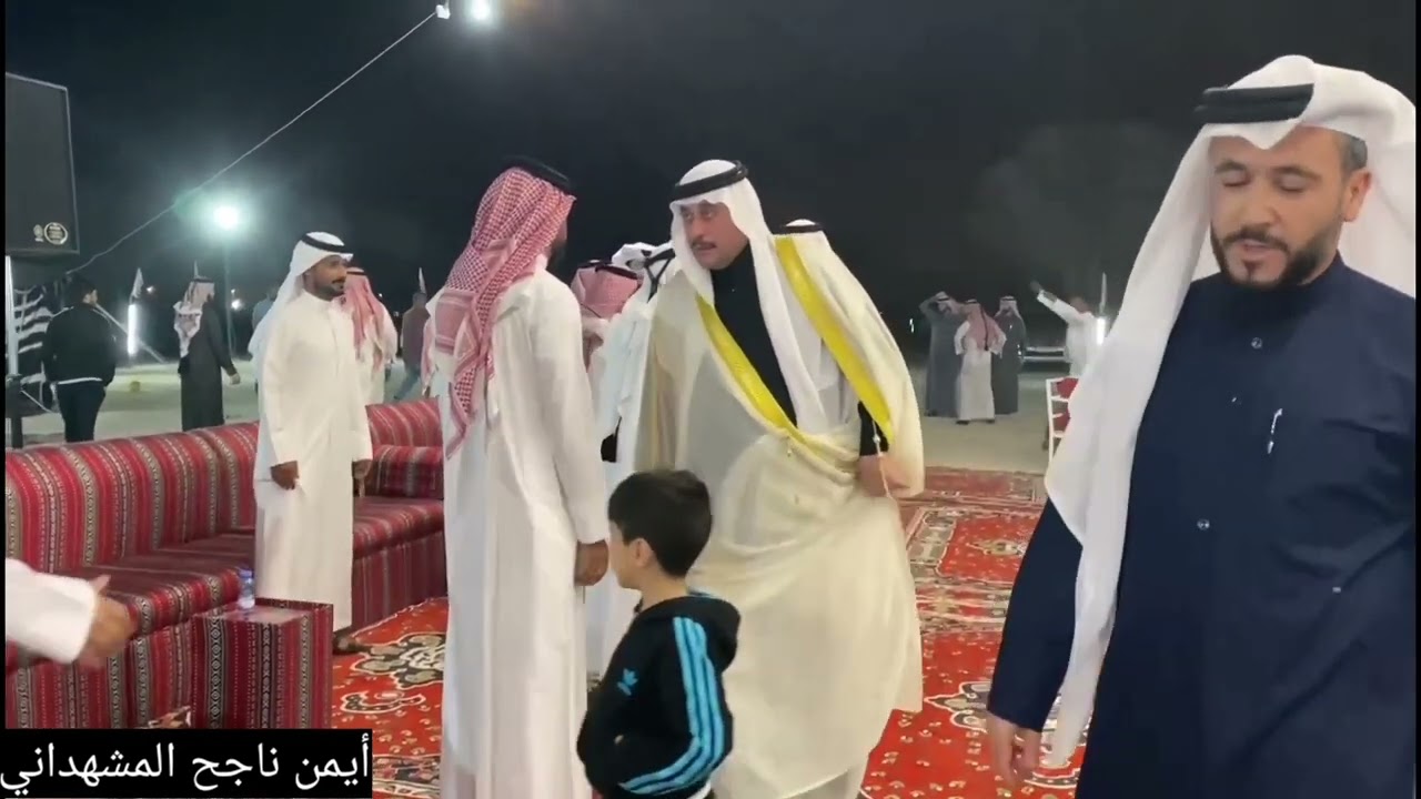 أسد قبيلة الساده المشاهده  الهاشمية الشيخ رافع حاتم المطلك شيخ عشيرة السادة البوشبلي في دولة قطر