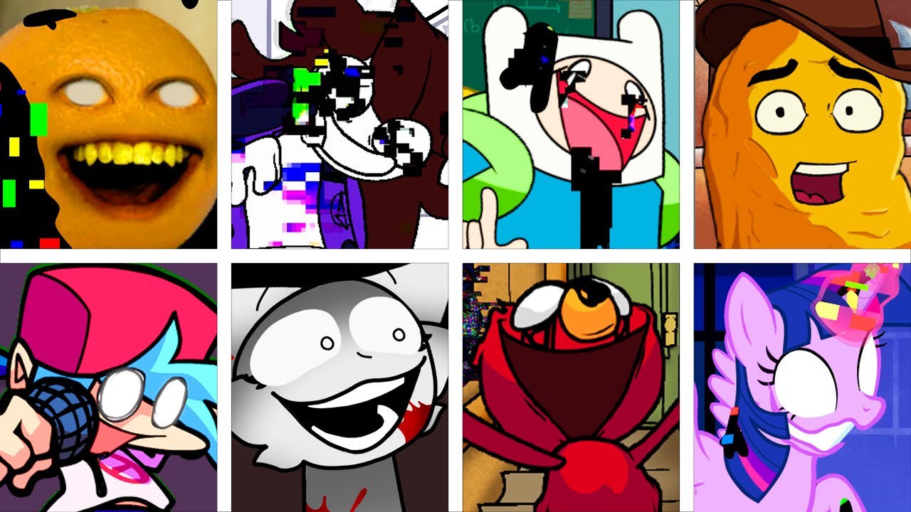 Sliced but Every Turn Different Characters Sing It🧡 (FNF Sliced but Everyone Sings It)