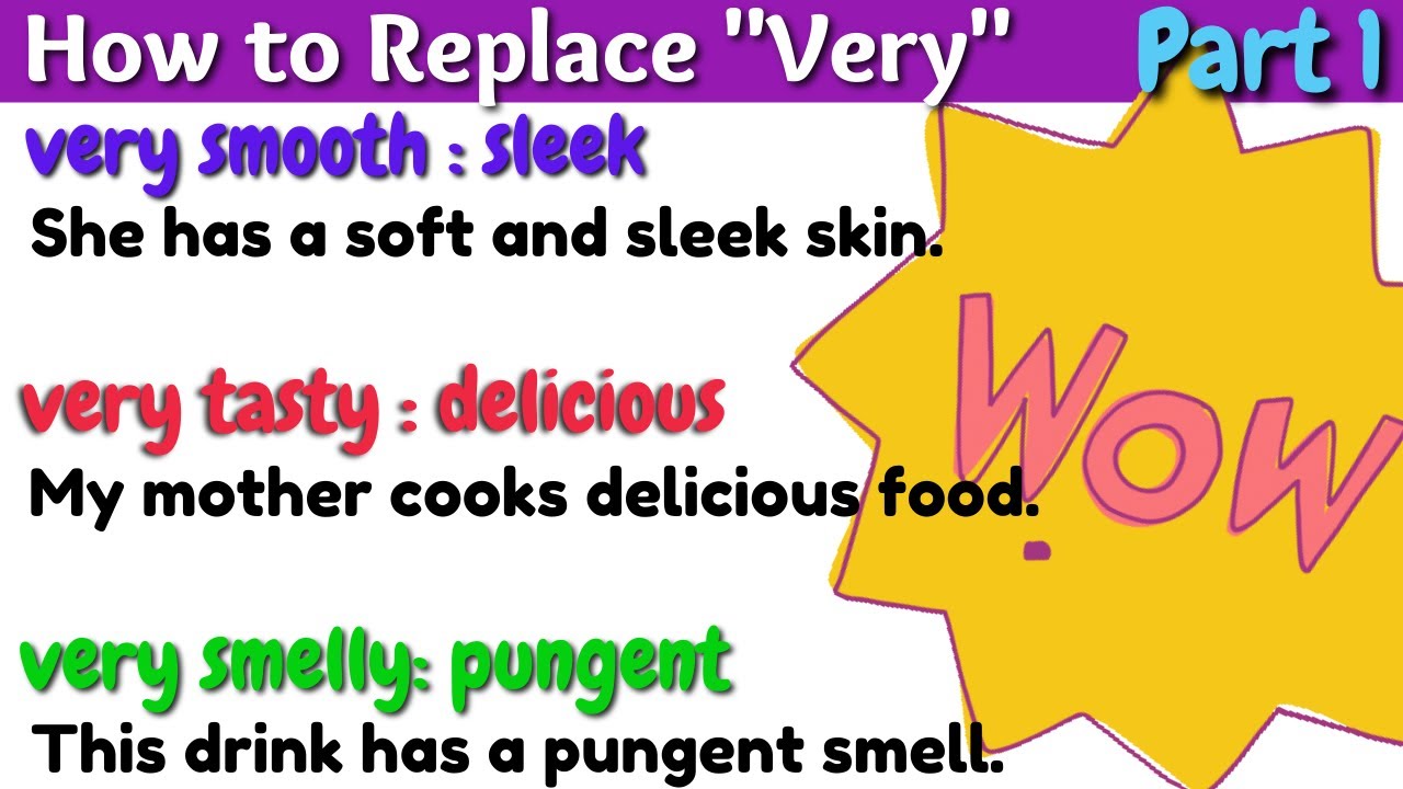 How to Replace Very - Stop Saying very - 30+ Words to Use Instead of Very - Kids Vocabulary