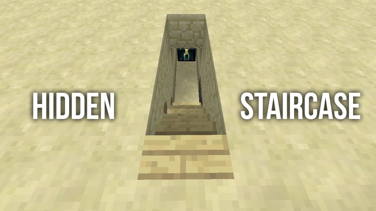 Minecraft Tutorial: Tiny Hidden Staircase