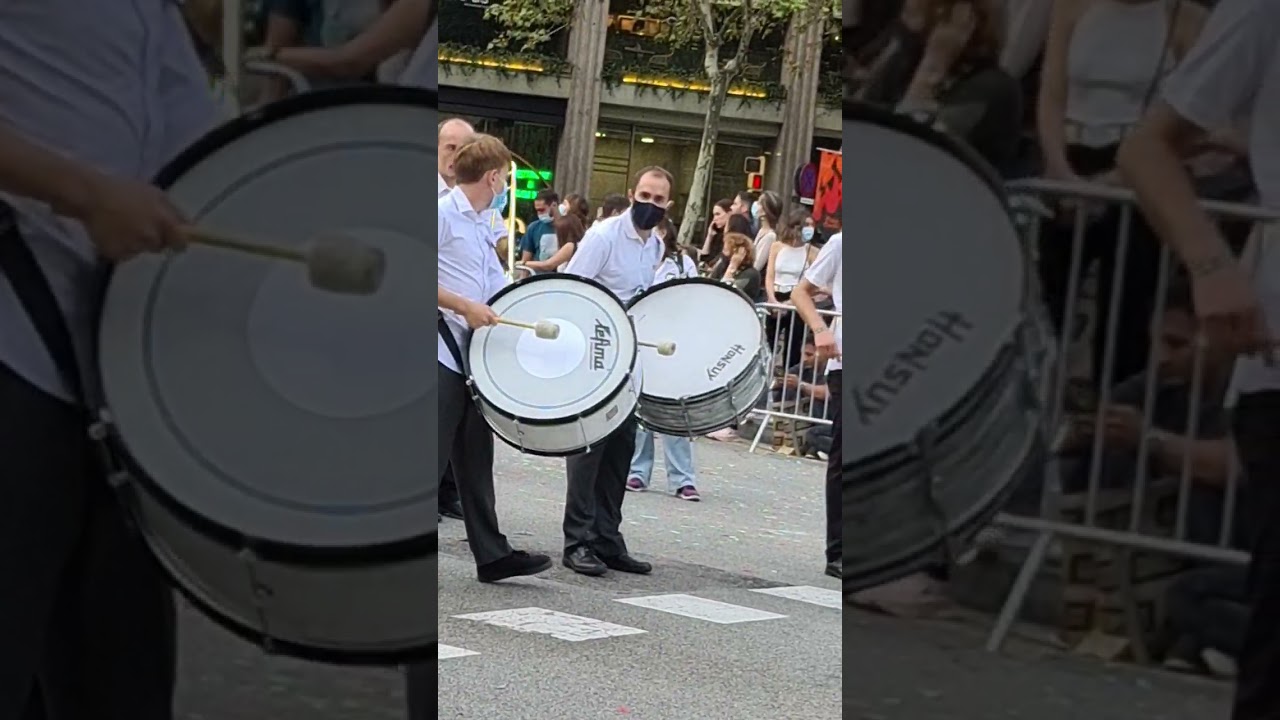 TAMBORES de La Banda de Barcelona | Fiestas de La Merc&egrave; 2022 (Barcelona)
