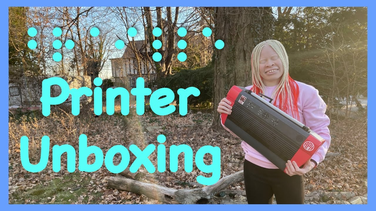 Braille Printer/Embosser Unboxing & First Impressions #Braille #Albinism