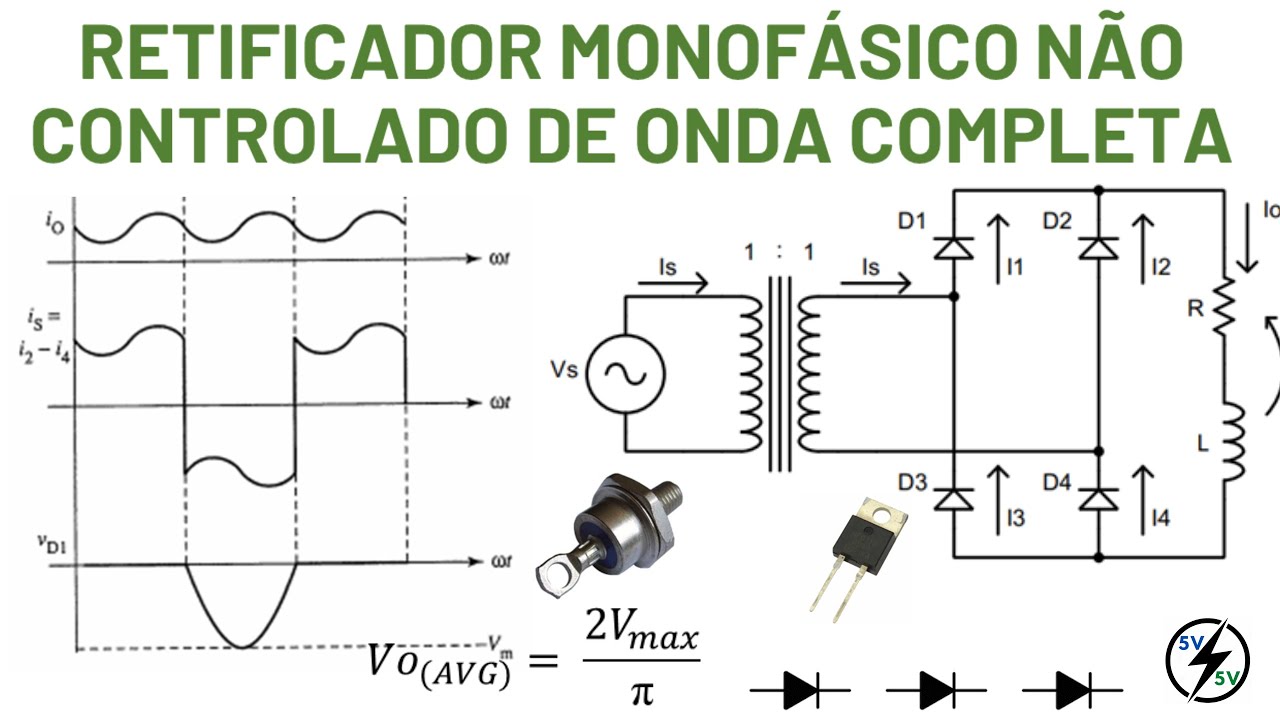 Retificador Monofásico Não Controlado de Onda Completa