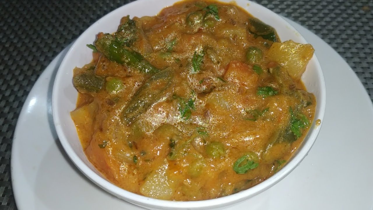 Hyderabadi mix veg curry || curry kannada