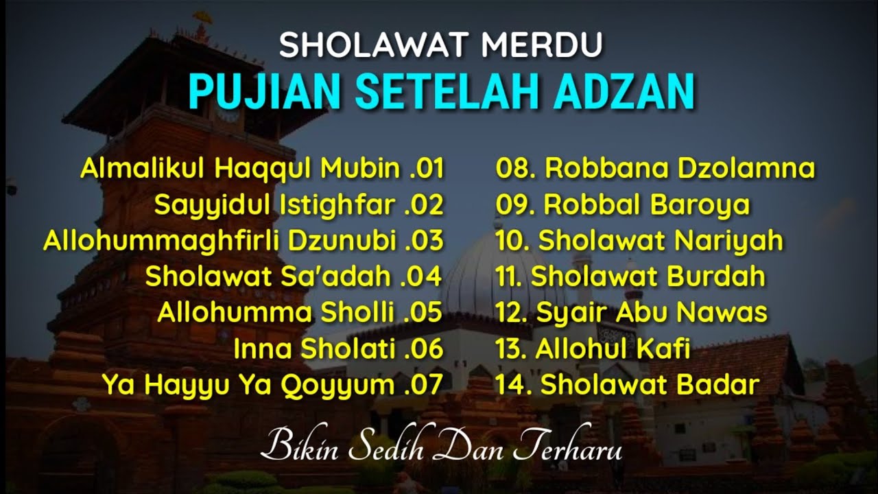 Sholawat Merdu Bikin Terharu || Pujian Setelah Adzan