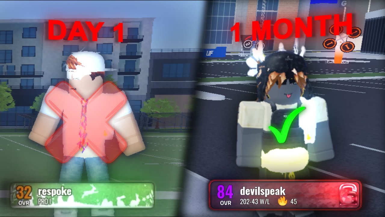 Hitting GLOBAL RANK as a 1 MONTH PLAYER IN ULTIMATE FOOTBALL (Roblox)