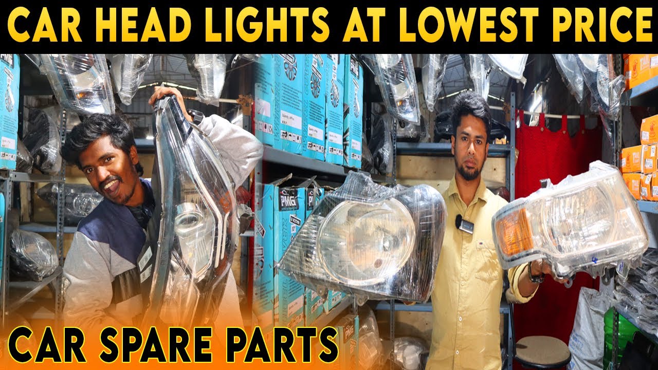 Car Head Lights At Lowest Price | Cheapest Headlights & Tail Lamps Market | Coimbatore Old Market |