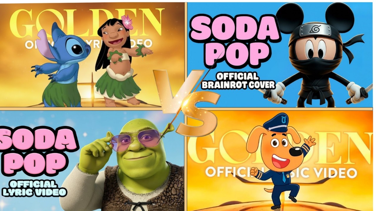 Stitch 👽 & Lilo 🌺 🆚️ Brainrot Mickey Mouse 🐭🥷 🆚️ Shrek 🧌🆚️  SHERIFF LABRADOR 🐶🚓 | Cartoon Battle ⚡