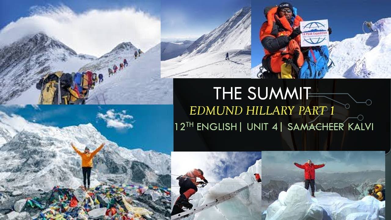 The Summit| Part 1| 12th English| Unit 4|SamacheerKalvi| TNPSC