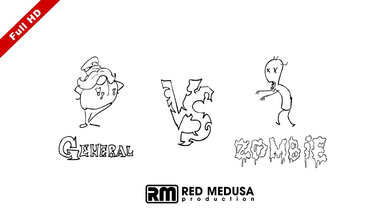 Animated Versus - General VS Zombie FullHD