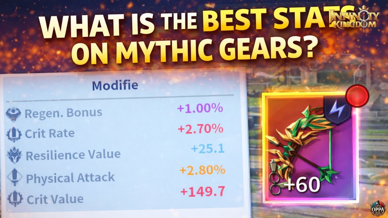 Infinity Kingdom: Mythic Gear Stats Explained | What to Keep & What to Re-Roll