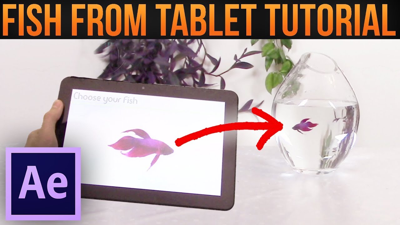 How to Make FISH FROM TABLET - Magic Trick│Adobe After Effects Tutorial
