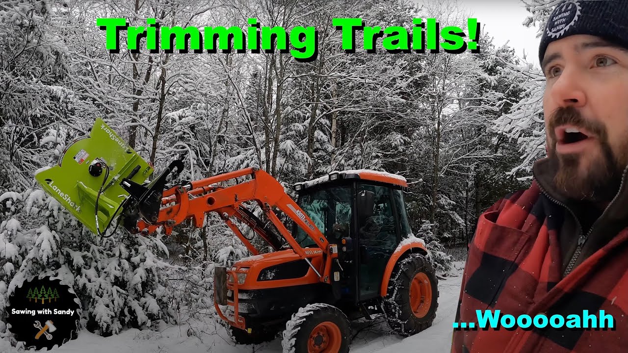 Lane Shark LS4 Brush Cutter Takes on Winter! My First Impressions