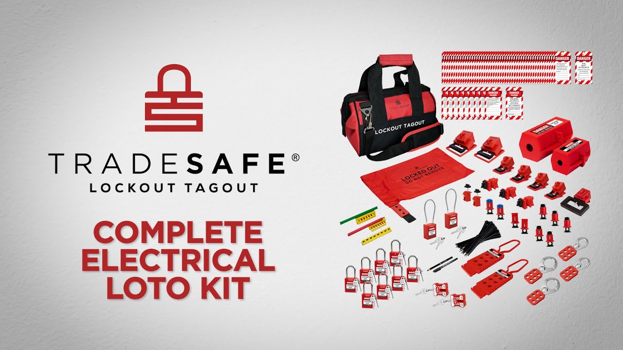 Complete Electrical Lockout Tagout Kit - 90 LOTO Devices | TRADESAFE
