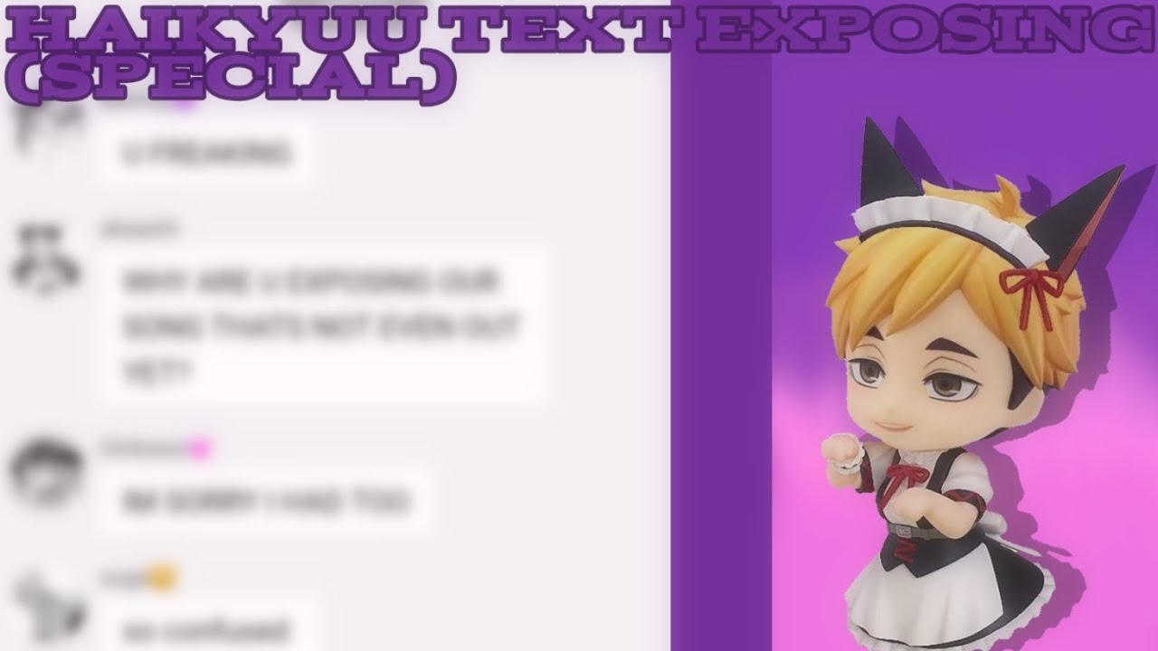 Haikyuu text exposing tiktoks special version