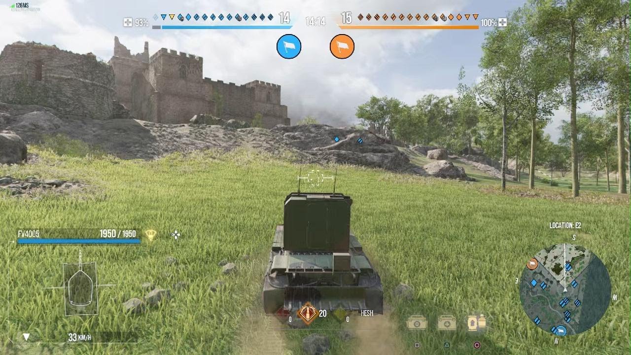 WoT console FV4005 11K raw damage HESH only FV4005 Replay #2