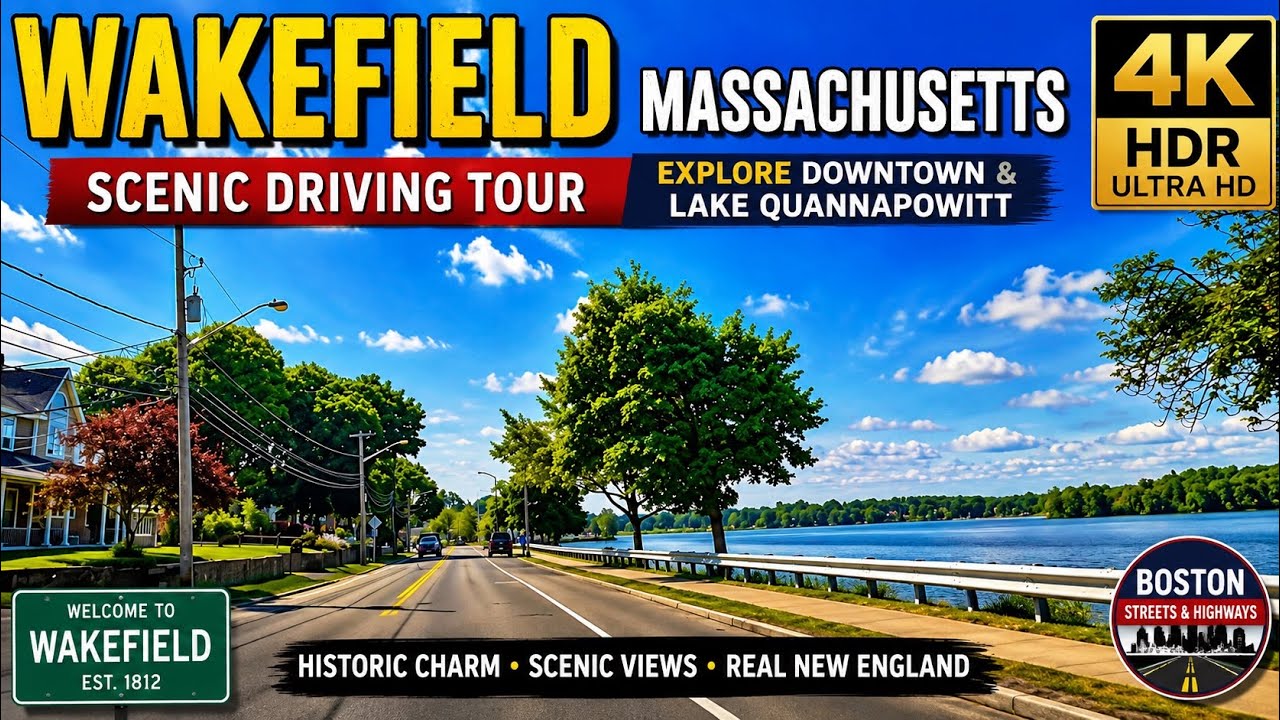 🚖 Exploring Wakefield Massachusetts | 4K Scenic Driving Tour - 5/28/24
