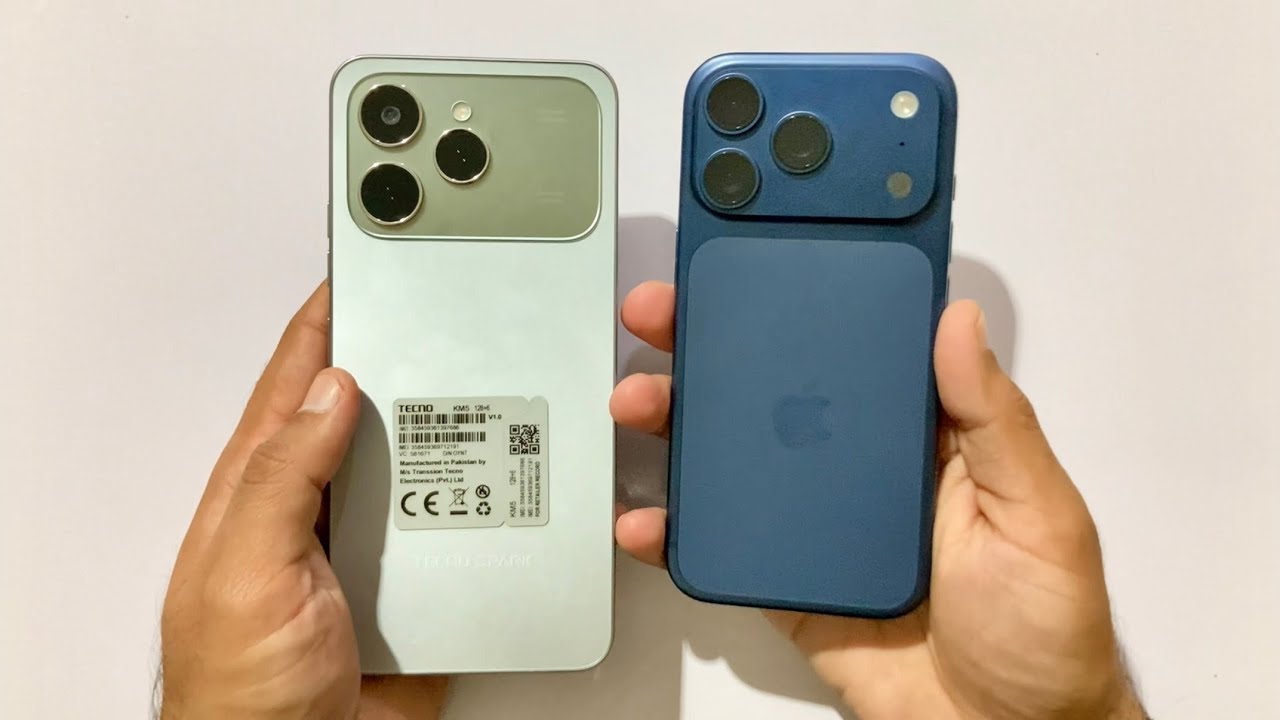 IPHONE 17 PRO vs TECNO SPARK 40 - SPEED TEST(4K)