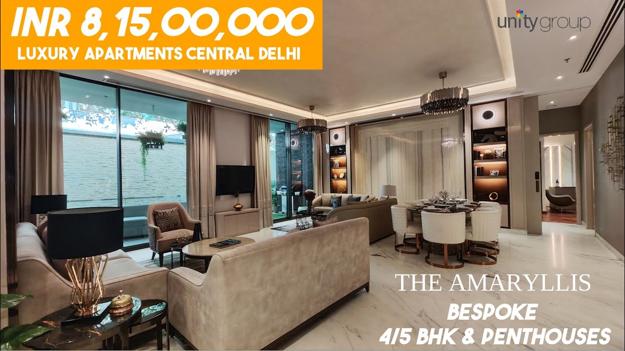 3/4/5 BHK Tallest Tower I Amaryllis By Unity Group | Inside the Most Expensive Apartment of Delhi