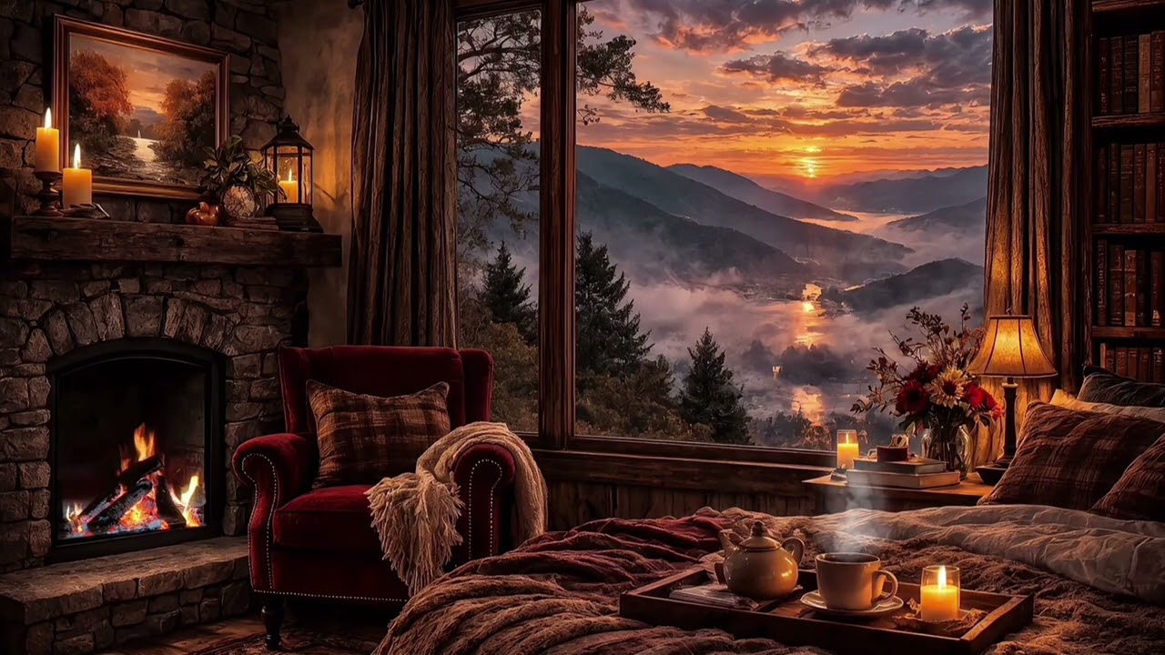Cozy Fireplace Ambience 🔥 Crackling Fire Sounds for Sleep, Relaxation, Study & Stress Relief (4K)