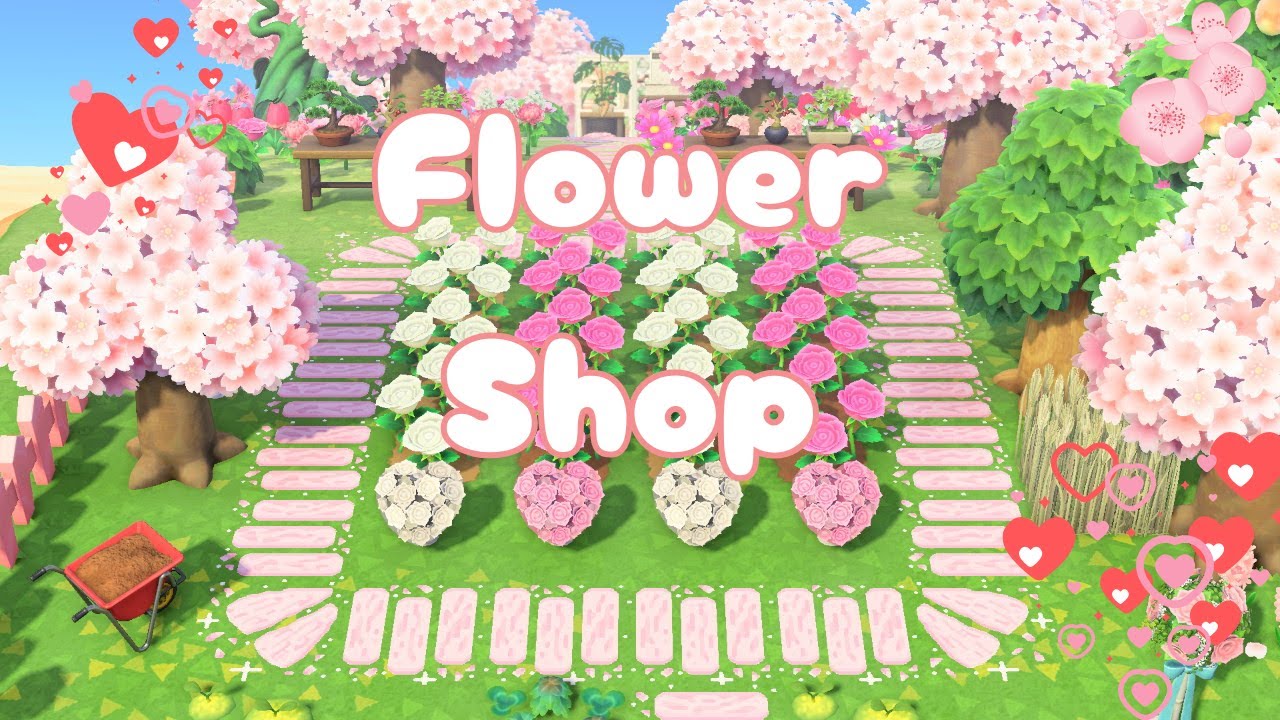 Day 3 | Let's Build A Flower Shop |14 Day Challenge| Lovecore Island | Sweet Pea| ACNH